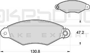 Akebono AN-4056K - Тормозные колодки, дисковые, комплект autospares.lv