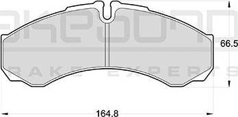 Akebono AN-4057K - Тормозные колодки, дисковые, комплект autospares.lv