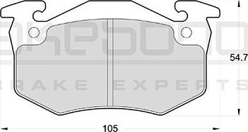 Akebono AN-4013KE - Тормозные колодки, дисковые, комплект autospares.lv