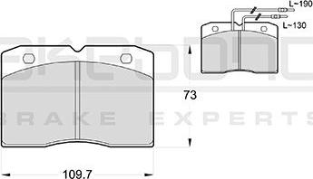 Akebono AN-4187WKE - Тормозные колодки, дисковые, комплект autospares.lv