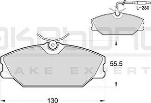 Akebono AN-4396WK - Тормозные колодки, дисковые, комплект autospares.lv