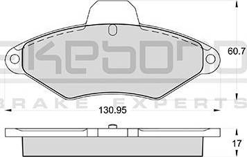 Akebono AN-4393WK - Тормозные колодки, дисковые, комплект autospares.lv