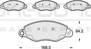 Akebono AN-4356KE - Тормозные колодки, дисковые, комплект autospares.lv