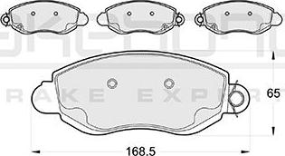 Akebono AN-4358WKE - Тормозные колодки, дисковые, комплект autospares.lv