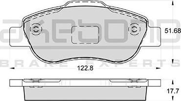 Akebono AN-4364KE - Тормозные колодки, дисковые, комплект autospares.lv