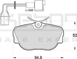 Akebono AN-4304WK - Тормозные колодки, дисковые, комплект autospares.lv