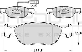 Akebono AN-4318WKE - Тормозные колодки, дисковые, комплект autospares.lv