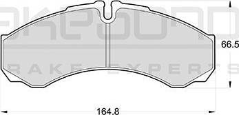 Akebono AN-4298K - Тормозные колодки, дисковые, комплект autospares.lv