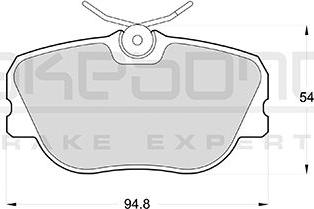 Akebono AN-4219KE - Тормозные колодки, дисковые, комплект autospares.lv