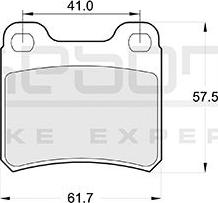 Akebono AN-4218K - Тормозные колодки, дисковые, комплект autospares.lv