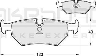 Akebono AN-4212KE - Тормозные колодки, дисковые, комплект autospares.lv