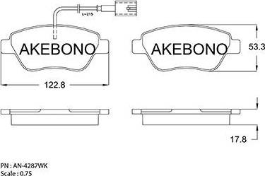 BENDIX 573074 B - Тормозные колодки, дисковые, комплект autospares.lv