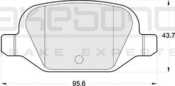 Akebono AN-4278KE - Тормозные колодки, дисковые, комплект autospares.lv