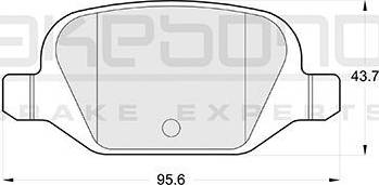 Akebono AN-4278K - Тормозные колодки, дисковые, комплект autospares.lv