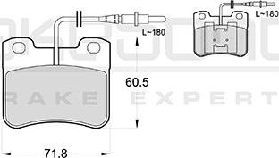 Akebono AN-4752WK - Тормозные колодки, дисковые, комплект autospares.lv