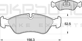 Akebono AN-4763KE - Тормозные колодки, дисковые, комплект autospares.lv