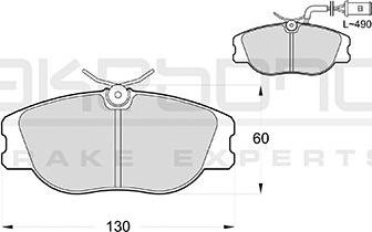 Akebono AN-4710WKE - Тормозные колодки, дисковые, комплект autospares.lv