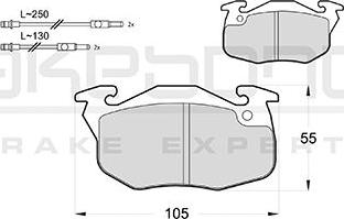 Akebono AN-4713WK - Тормозные колодки, дисковые, комплект autospares.lv