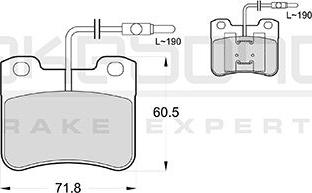 Akebono AN-4775WK - Тормозные колодки, дисковые, комплект autospares.lv