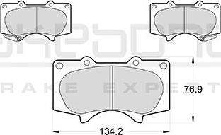 Akebono AN-690WK - Тормозные колодки, дисковые, комплект autospares.lv