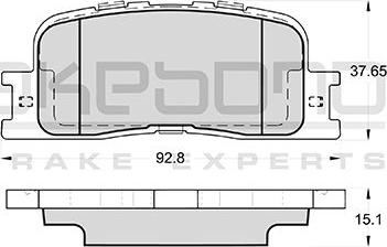 Akebono AN-659K - Тормозные колодки, дисковые, комплект autospares.lv