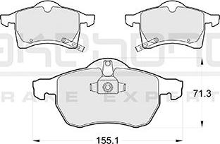 Akebono AN-8033WK - Тормозные колодки, дисковые, комплект autospares.lv