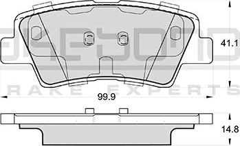 Akebono AN-8185WK - Тормозные колодки, дисковые, комплект autospares.lv