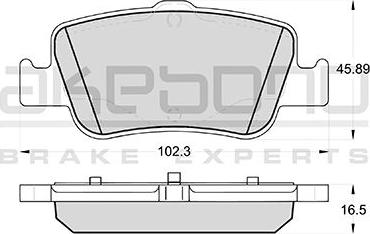 Akebono AN-8187WK - Тормозные колодки, дисковые, комплект autospares.lv