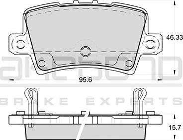 Akebono AN-8137WK - Тормозные колодки, дисковые, комплект autospares.lv