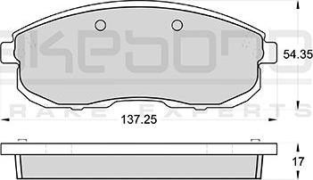 Triscan 362029312 - Тормозные колодки, дисковые, комплект autospares.lv