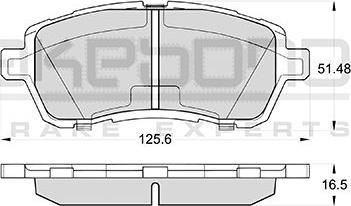 Akebono AN-753WKE - Тормозные колодки, дисковые, комплект autospares.lv