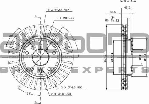 Akebono BN-0999E - Тормозной диск autospares.lv