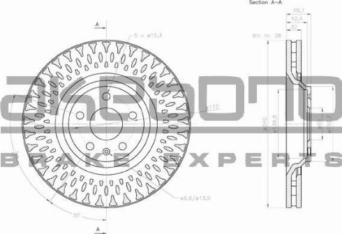 Akebono BN-0518E - Тормозной диск autospares.lv