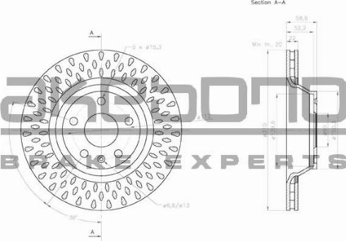 Akebono BN-0692 - Тормозной диск autospares.lv