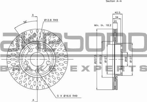 Akebono BN-0674E - Тормозной диск autospares.lv