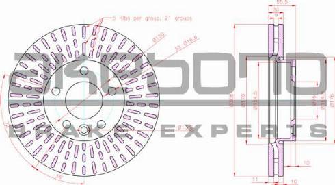 Akebono BN-0060 - Тормозной диск autospares.lv