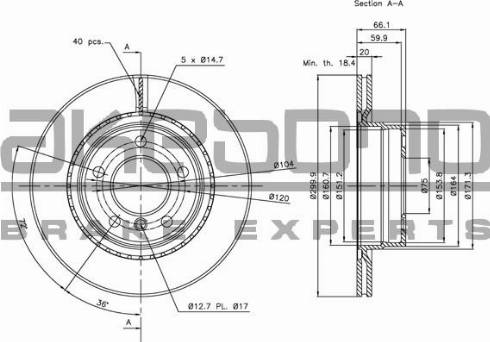 Akebono BN-0031E - Тормозной диск autospares.lv