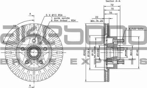 Akebono BN-0806 - Тормозной диск autospares.lv