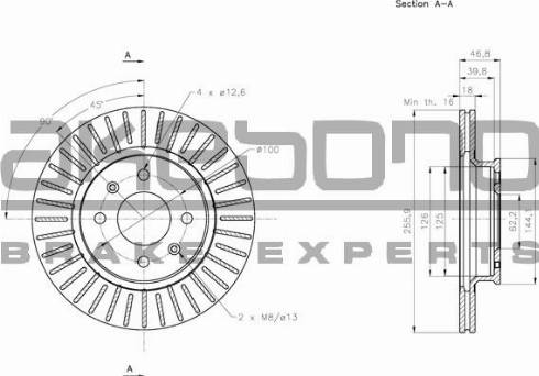 Akebono BN-0347 - Тормозной диск autospares.lv