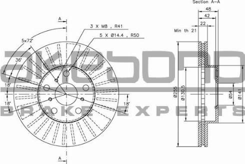 Akebono BN-1161E - Тормозной диск autospares.lv