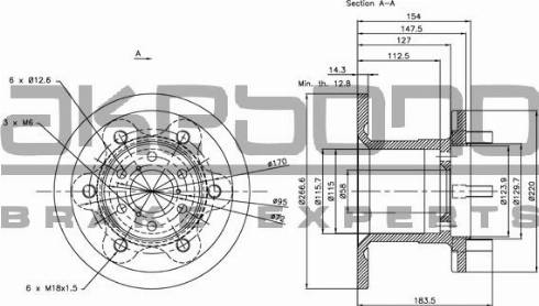 Akebono BN-1364E - Тормозной диск autospares.lv