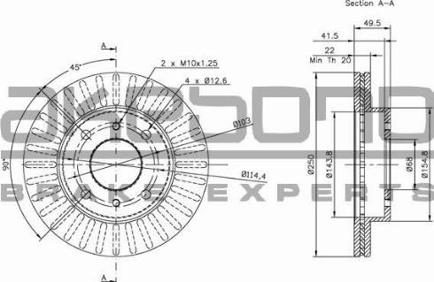 Akebono BN-1276E - Тормозной диск autospares.lv