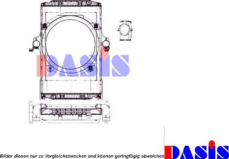 AKS Dasis 400031N - Радиатор, охлаждение двигателя autospares.lv