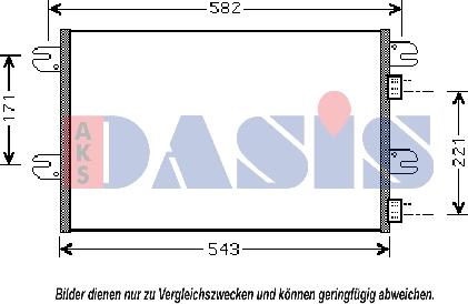 AKS Dasis 402003N - Конденсатор кондиционера autospares.lv