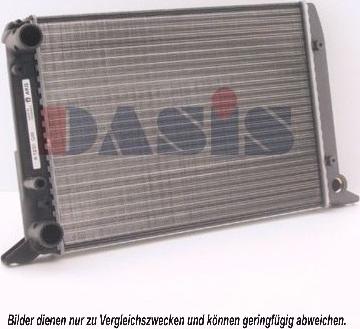 AKS Dasis 480490N - Радиатор, охлаждение двигателя autospares.lv