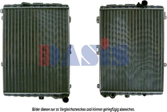 AKS Dasis 480180N - Радиатор, охлаждение двигателя autospares.lv