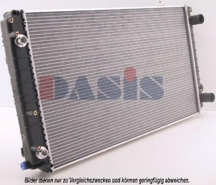 AKS Dasis 480380N - Радиатор, охлаждение двигателя autospares.lv