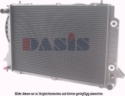 AKS Dasis 481410N - Радиатор, охлаждение двигателя autospares.lv