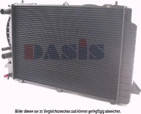 AKS Dasis 481420N - Радиатор, охлаждение двигателя autospares.lv