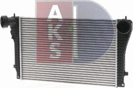 AKS Dasis 487038N - Интеркулер, теплообменник турбины autospares.lv